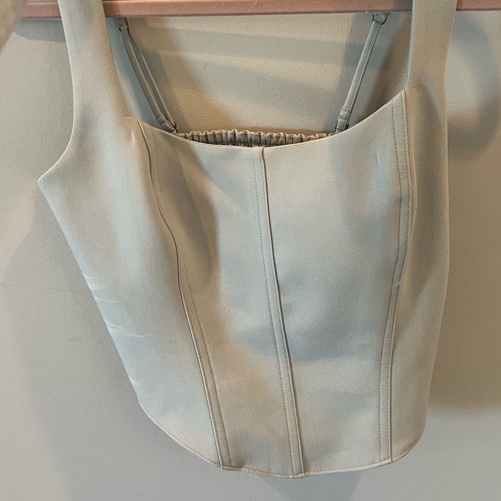 Sculpt Corset Set Top sage green